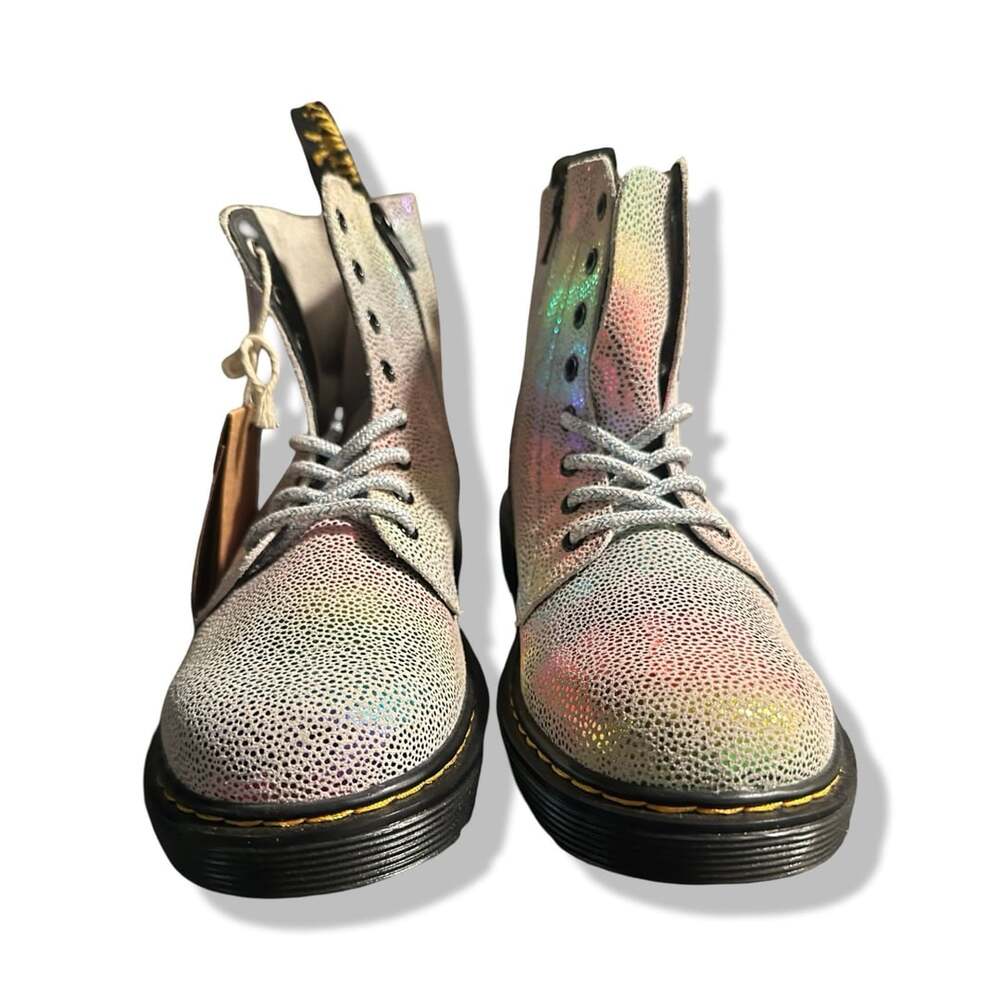 Dr. Martens 1460 Pascal J Kids Rainbow Iridescent Lace-Up Boots